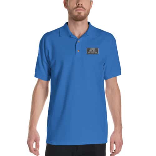 Licensed HVAC Embroidered Polo Shirt