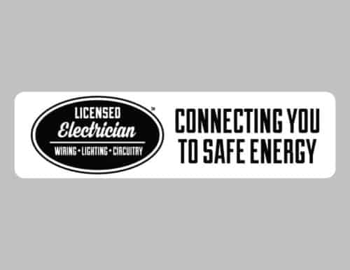 LICENSED ELECTRICIAN BUMPER STICKER