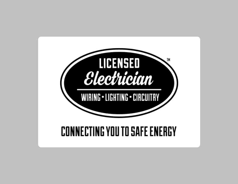 Licensed Electrician Medium Decal
