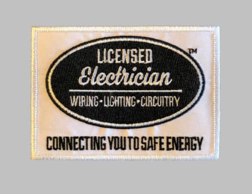 Licensed Electrician Uniform Patch