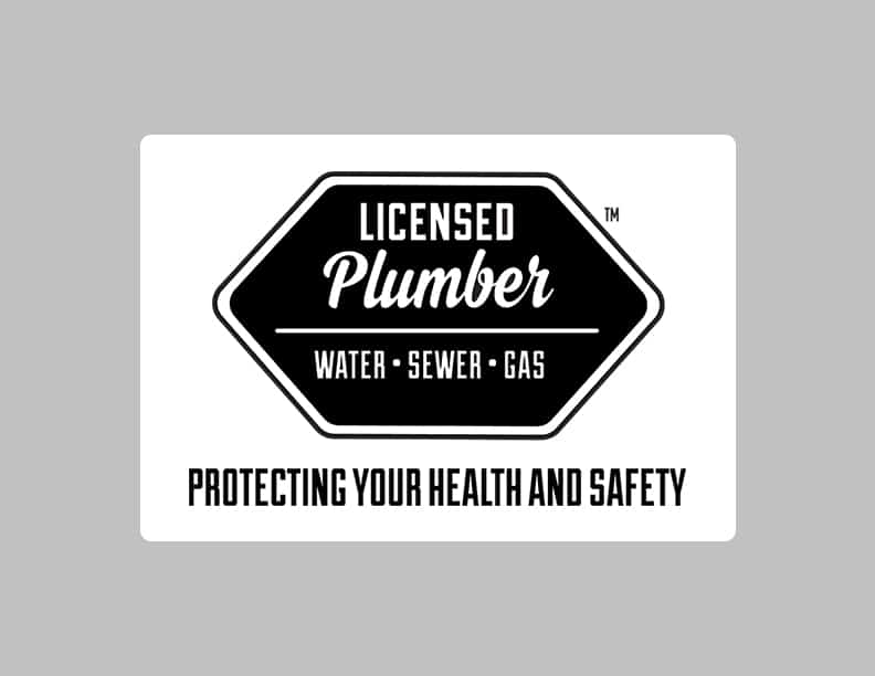 Licensed Plumber Medium Decal