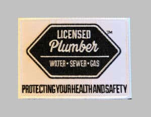 Licensed Plumber Uniform Patch