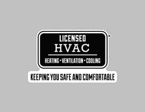 LICENSED HVAC BUMPER STICKER