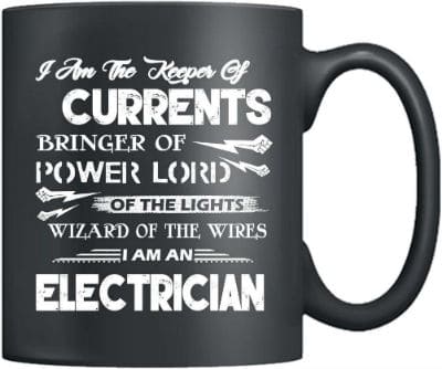 Funny electrician mug