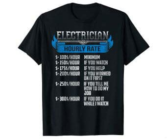 Hourly rate T-shirt