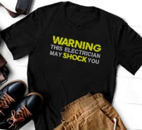 Funny Electrician T-shirt