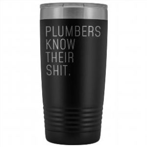 Comical plumbing tumbler