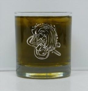 Plumber whisky glass