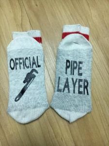 Pipe layer socks